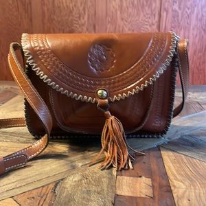 Patricia Nash leather crossbody purse